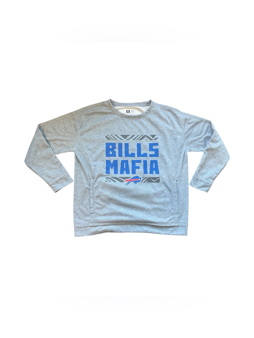 Bills Mafia Light Gray Crewneck Sweatshirt